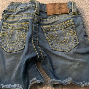 Blue jean shorts